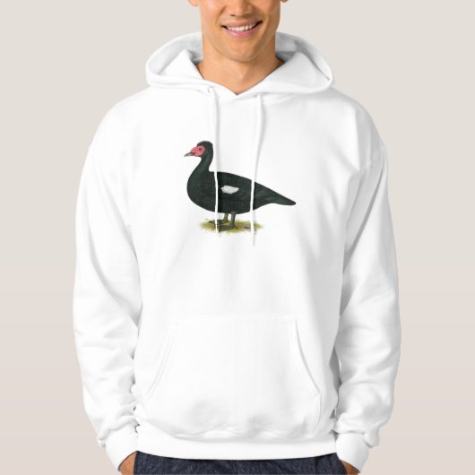 Muscovy Black Drake Hoodie (Voorkant)