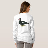 Muscovy Black Drake T-shirt (Achterkant volledig)