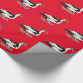 Muscovy Black Pied Drake Cadeaupapier (Hoek)