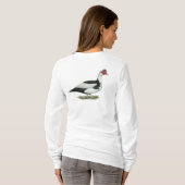 Muscovy Black Pied Drake T-shirt (Achterkant volledig)