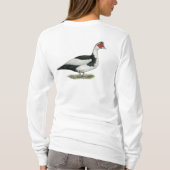 Muscovy Black Pied Drake T-shirt (Achterkant)