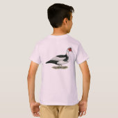Muscovy Black Pied Drake T-shirt (Achterkant volledig)