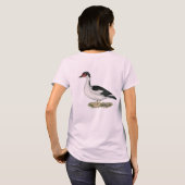 Muscovy Black Pied Duck T-shirt (Achterkant volledig)