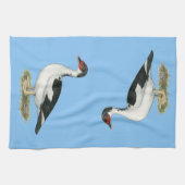 Muscovy Black Pied Duck Theedoek (Horizontaal)