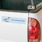Muscovy Blue Pied Drake Bumpersticker (Op Truck)
