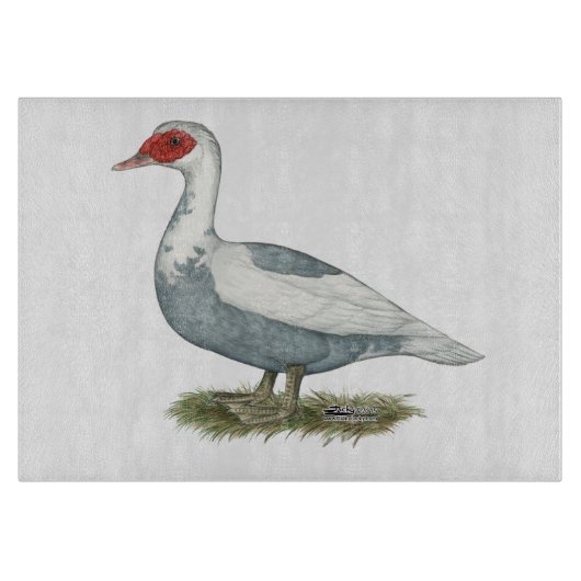 Muscovy Blue Pied Duck Snijplank (Voorkant)