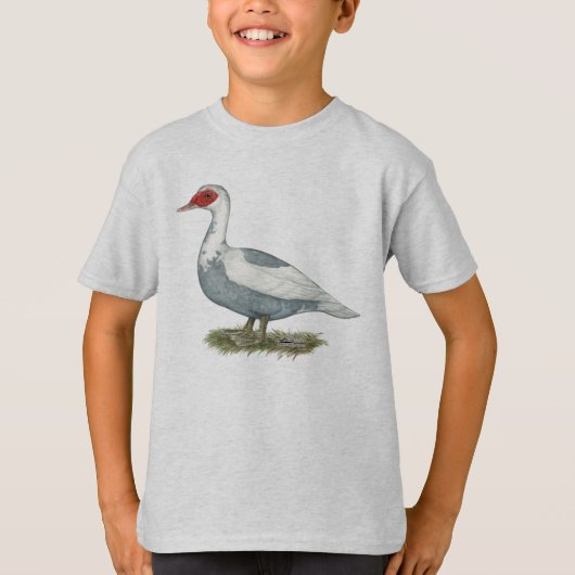 Muscovy Blue Pied Duck T-shirt (Voorkant)