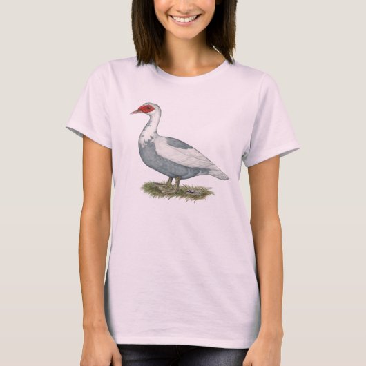 Muscovy Blue Pied Duck T-shirt (Voorkant)