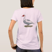 Muscovy Blue Pied Duck T-shirt (Achterkant)