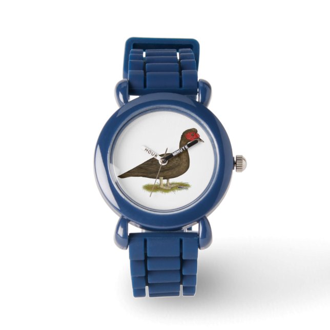 Muscovy Drake Chocolade Horloge (Voorkant)