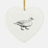 Muscovy Duck Bird Art Keramisch Ornament (Voorkant)
