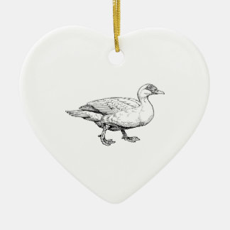 Muscovy Duck Bird Art Keramisch Ornament