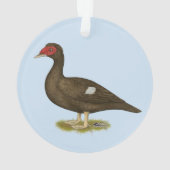 Muscovy Duck Chocolade Ornament (achterkant)
