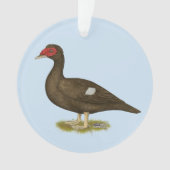 Muscovy Duck Chocolade Ornament (voorkant)