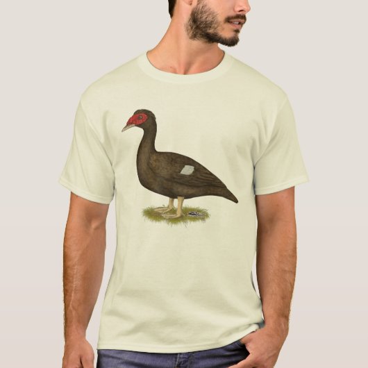 Muscovy Duck Chocolade T-shirt (Voorkant)