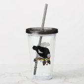 Muscovy Duck en Schattig Ducking Acryl Drinkbeker (Achterkant)