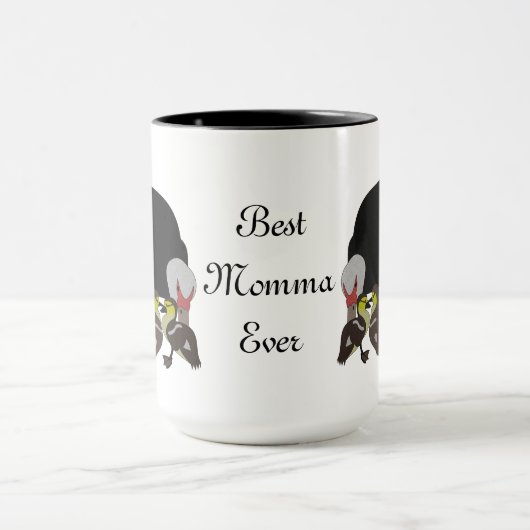 Muscovy Duck en Schattig Ducking Mok (Midden)