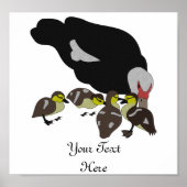 Muscovy Duck en Schattig Ducking Poster (Voorkant)