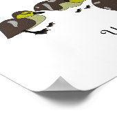 Muscovy Duck en Schattig Ducking Poster (Hoek)