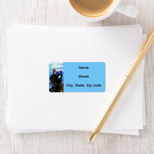 Muscovy Duck Return Address Label (Insitu)