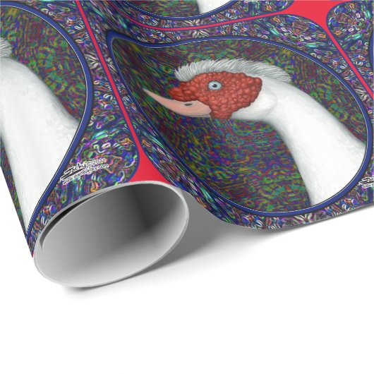 Muscovy Duck White Cadeaupapier (Rol Hoek)