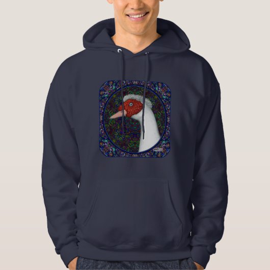 Muscovy Duck White Hoodie (Voorkant)