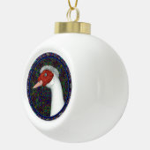 Muscovy Duck White Keramische Bal Ornament (Rechts)