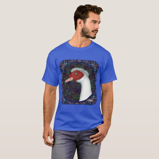 Muscovy Duck White T-shirt (Voorkant volledig)