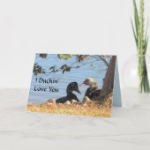 Muscovy Ducks - Valentijnsdag Kaart (Voorkant)