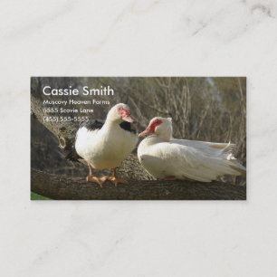 Muscovy Heaven Farms Visitekaartje