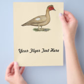 Muscovy Light Chocolate Drake Flyer (Hand)