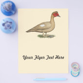 Muscovy Light Chocolate Drake Flyer (Enkel)