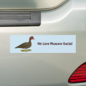 Muscovy Woerd Chocolade Bumpersticker (Op auto)