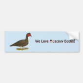 Muscovy Woerd Chocolade Bumpersticker (Voorkant)