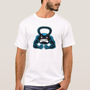 musculair boze kettlebell mascotte t-shirt