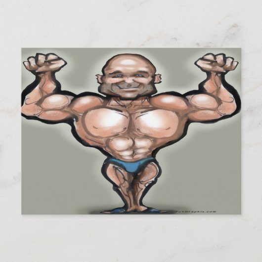 Musculair Briefkaart (Voorkant)