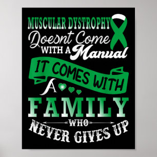 Musculair dystrofie Bewustmakingsfamilie ondersteu Poster