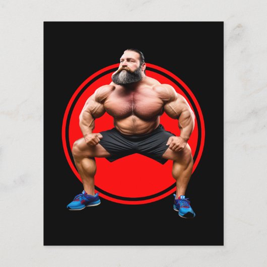 Musculair gebogen flyer (Achterkant)