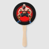 Musculair gebogen handwaaier (Achterkant)