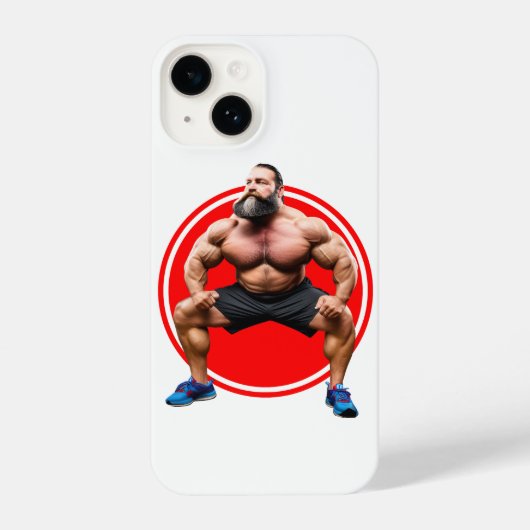 Musculair gebogen iPhone hoesje (Achterkant)