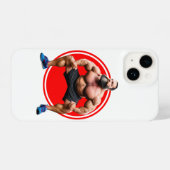 Musculair gebogen iPhone hoesje (Achterkant horizontaal)