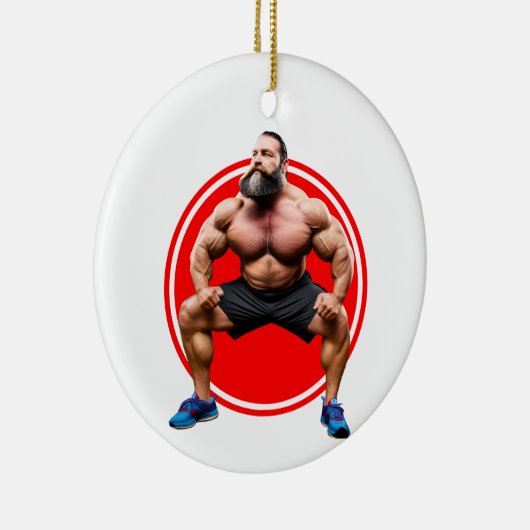 Musculair gebogen keramisch ornament (Rechts)