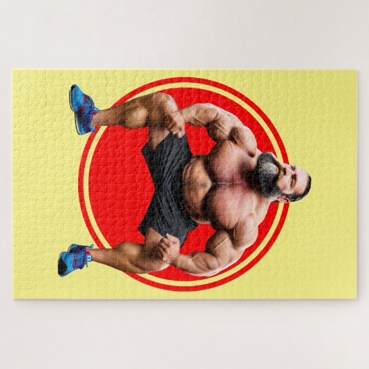 Musculair gebogen legpuzzel (Horizontaal)