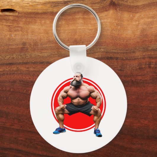 Musculair gebogen sleutelhanger (Voorkant)