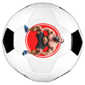 Musculair gebogen voetbal (Gedraaid)