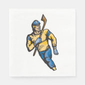 Musculair Hockey Player Servet (Voorkant)