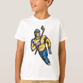 Musculair Hockey Player T-shirt (Voorkant)