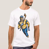 Musculair Hockey Player T-shirt (Voorkant)
