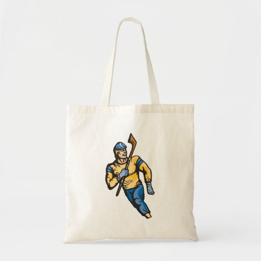 Musculair Hockey Player Tote Bag (Voorkant)