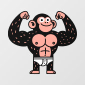 Musculair Raamsticker (Vel)